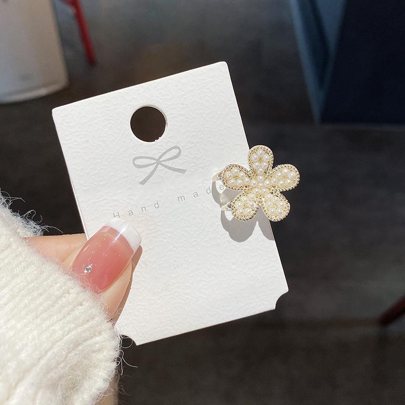 Корейская ретро прозрачная жемчужная заколка Корейская версия креативной жемчужной заколки для ванны модная прозрачная цветная заколка