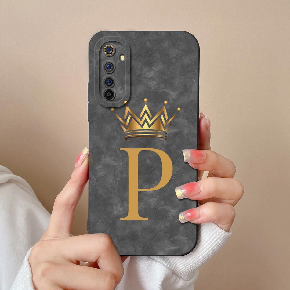 Чехол для телефона Realme 6 Pro 6i 6S, милые буквы, мягкая силиконовая задняя крышка с текстурой, полная защита, противоударный корпус для Realme6