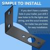 Dunzy 2 Pcs Galvanized Trailer Light Brackets Mounting L Shape Tail Light Bracket For Boat Utility Trailer Parts Accessories, 4.5 X 3 X 1.5 Inch