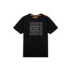 Logo Printed Outdoor Casual Crew Neck Short Sleeve T-Shirt Men Tops Black A27K6-001
