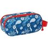 Spidey Trousse Double 3D pour Enfants d'âge Scolaire, Confortable et Polyvalente, qualité et résistance, 21 x 6 x 8 cm, Bleu
