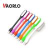 VAORLO USB-светодиодная вилка и светильник Мини-светодиод для чтения компьютера и аккумулятора Портативный светильник