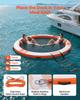 VEVOR Inflatable Floating Dock, 3.05M Inflatable Dock Platform, Non-Slip Water Air Mat with Portable Carrying Bag & Detachable Ladder