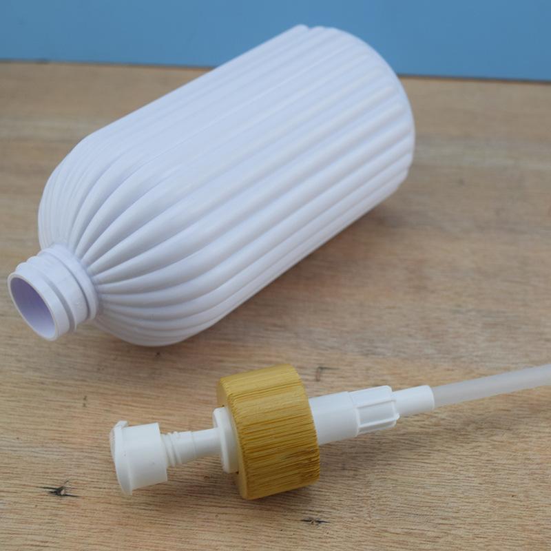 500 мл многоразовый дозатор для мыла бамбуковый дозатор полосатый органайзер для ванной комнаты шампунь кондиционер лосьон и гель для душа многоцелевой