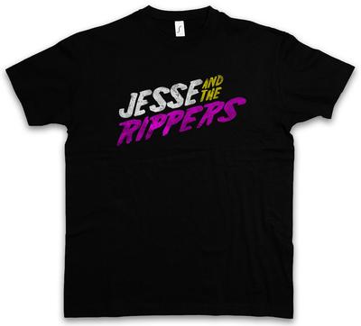 Футболка JESSE AND THE RIPPERS Мужская Женская Топы Полная Группа Katsopolis Музыка Барри Апрель Дом