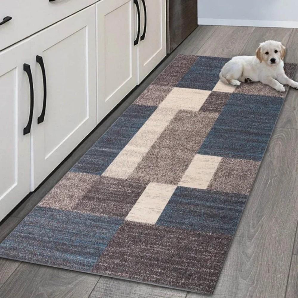 VIKAMA Kitchen, Laundry Room, Corridor And Dining Room Carpets, Easy-To-Clean Long Strips. For Home Decoration