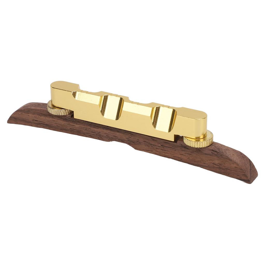 Guitar Bridge Replacement Adjustable Height Metal Rosewood Floating Bridge for Archtop Jazz Guitars