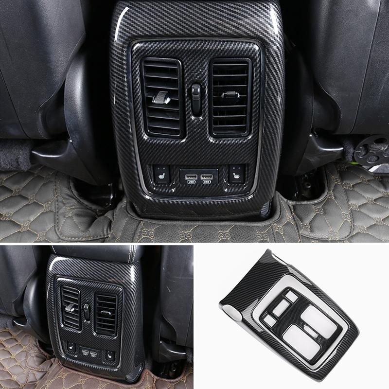 For Jeep Grand Cherokee 2011-2014 2015 2016 - ABS Rear AC Condition Outlet Vent Cover Trims Armrest Box Anti Kick Board