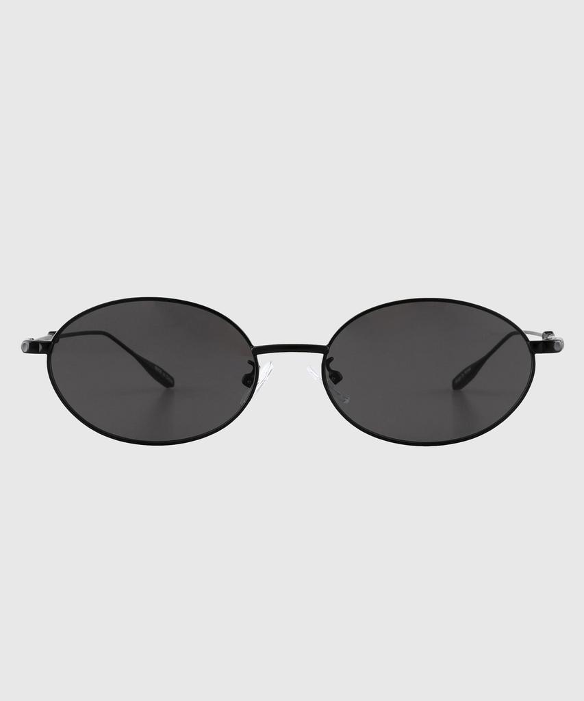 Солнцезащитные очки Tuditeo Bib Geek Chic Овальные Тонированные Нейлоновые Линзы Защита от УФ-излучения C1 Черные