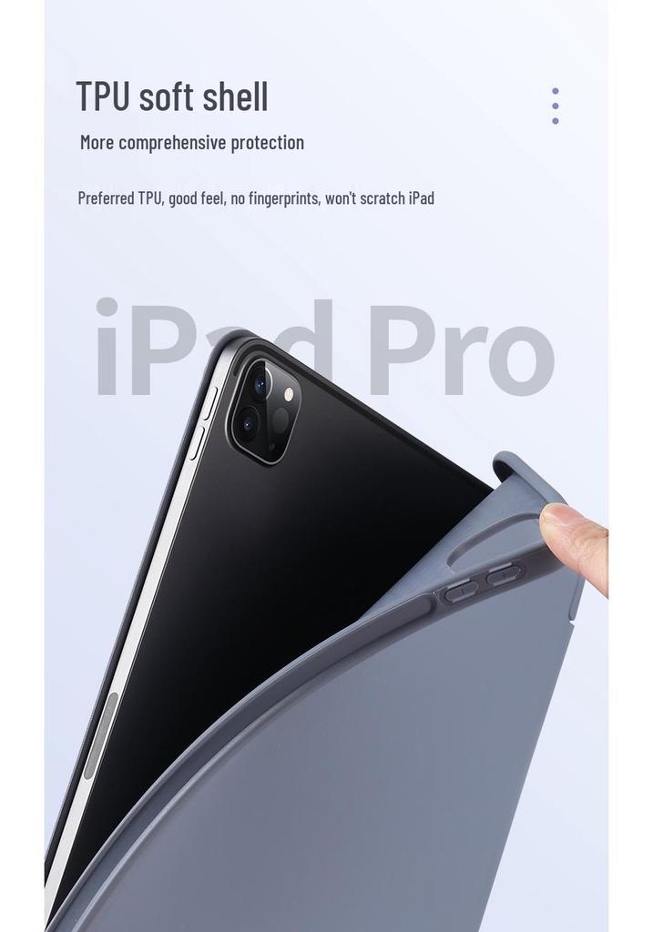 Чехол для iPad 10.2/Pro 3/4/Air 5/Mini 5/6 со слотом для стилуса, из мягкой кожи