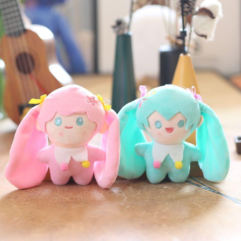 Милая милая кукла Хацунэ Мику, плюшевая игрушка, кукла, мультяшная сумка, подвесное украшение, брелок, кукла
