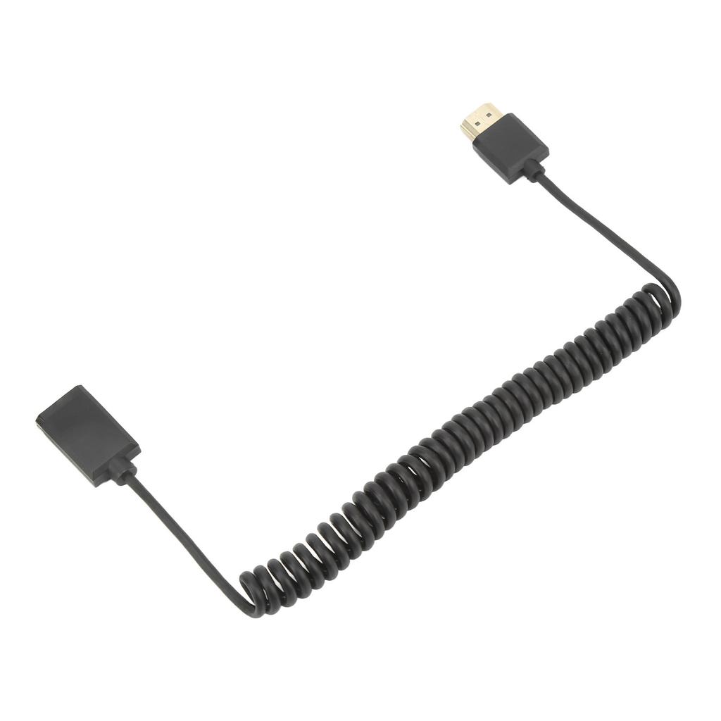 HD Multimedia Interface Male to Female Coil Cable 2K 4K 60HZ 1.8M Spring Wire HD TV Computer Notebook Display Projector