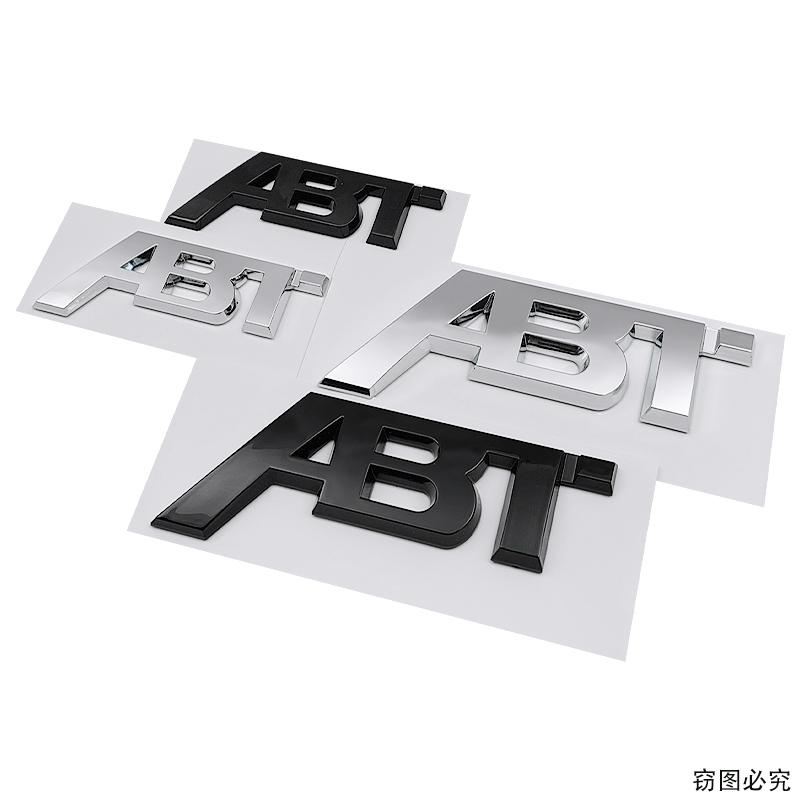 ABS Металл ABT Логотип Буквы Значок Наклейка на Решетку Радиатора Автомобиля для Volkswagen Golf 7 Sagitar Magotan Bora Tiguan Passat Jetta