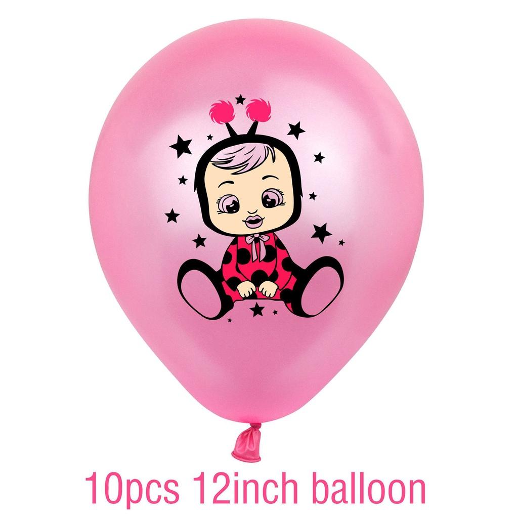 Очаровательный набор для украшения дня рождения Cry Babies Magic Tears с красочными баннерами и воздушными шарами