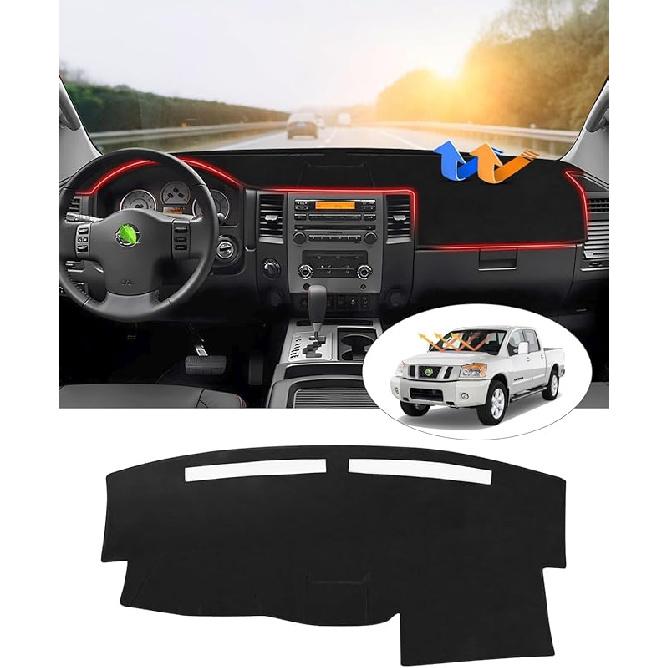 Накладка на панель приборов Cartist Совместима с Nissan Altima 2007 2008 2009 2010 2011 2012 Аксессуары Накладка на панель приборов Altima Коврик Нескользящий Ковер Защита от солнца Блики