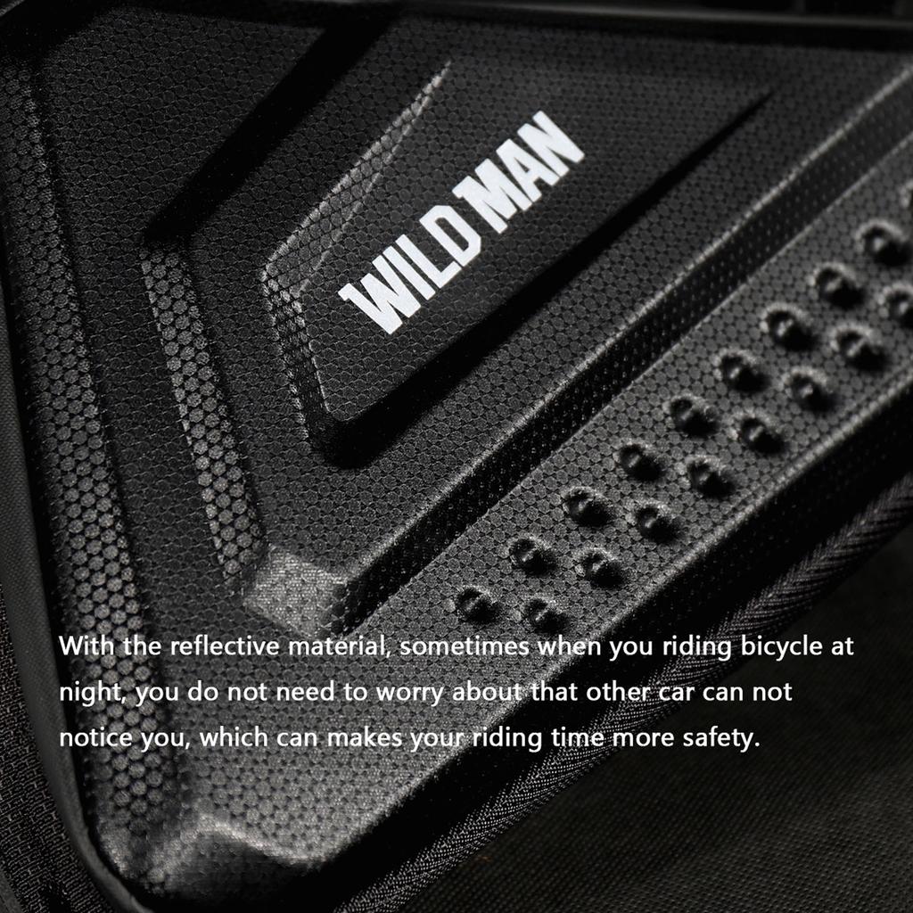 Велосипедная сумка WILD MAN для путешествий и езды, быстрая простота установки, быстросъемная упаковка, твердый переплет