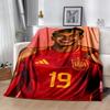 Lamine Yamal's Football Stars Unite: Lamine Yamal's Impact Blanket Warmthful Decor Perfect for Bedding Bed Picnics Four Seasons Universal Playful Desi