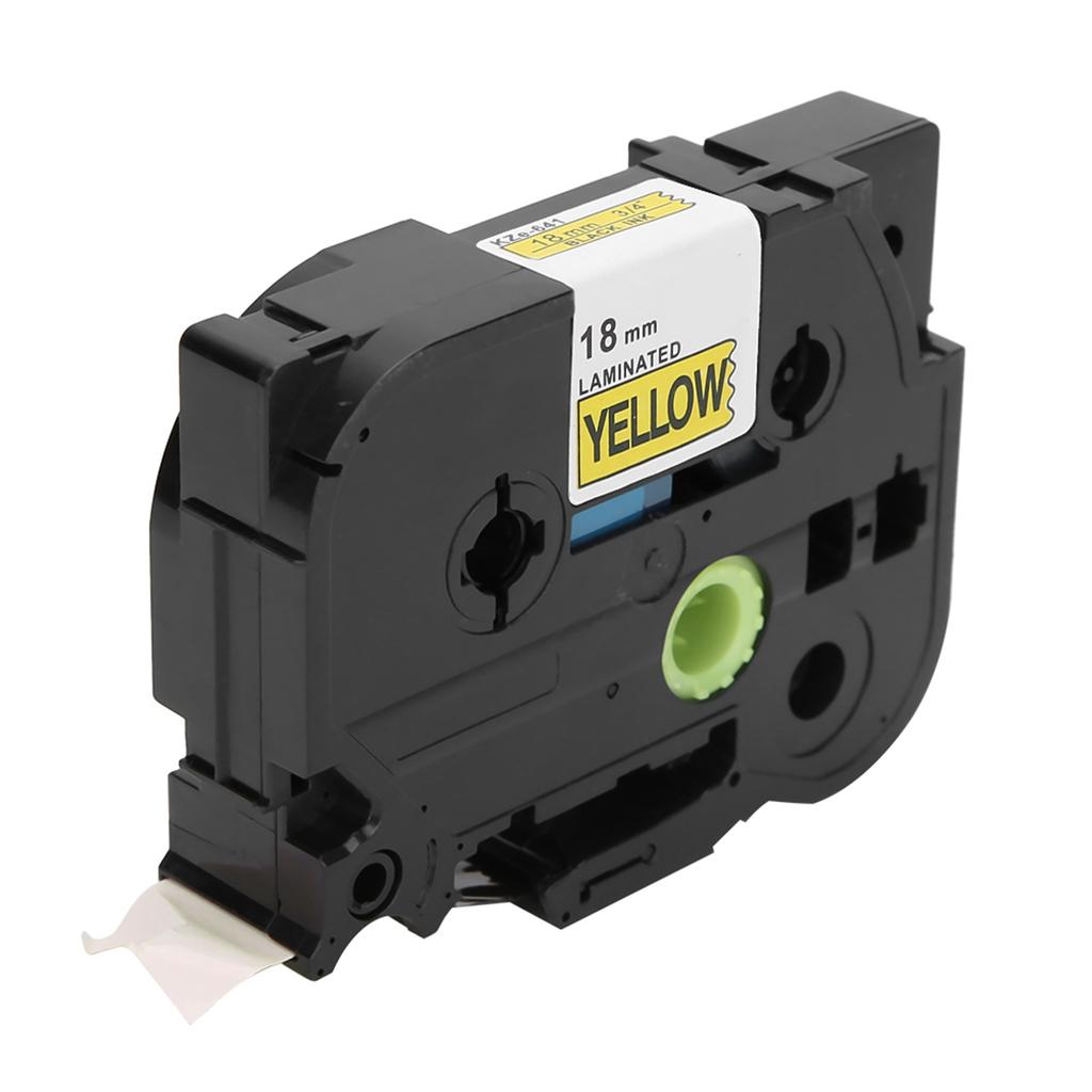 18mm X 8m Label Maker PET Laminated Label Tape Fit for Label Printer PT E100B