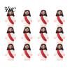 PVC Jesus Figure 12/48Pcs Mini Figurine Savior Model Statue Sculpture Desktop Decoration Easter Ornament Christmas Festival Gift