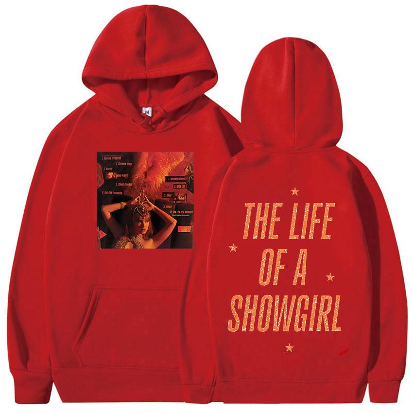 The Life of A Showgirl Album 2025 Vintage Graphic Hoodie Men Women Harajuku Long Sleeve Fashion Oversized Sweatshirts Streetwear