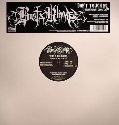 12-дюймовая пластинка BUSTA RHYMES - Не трогай меня (Вылей воду на ' B001156111,INTR Aftermath Enter 2008 США Рэп и Хип-хоп/R&B Б/У