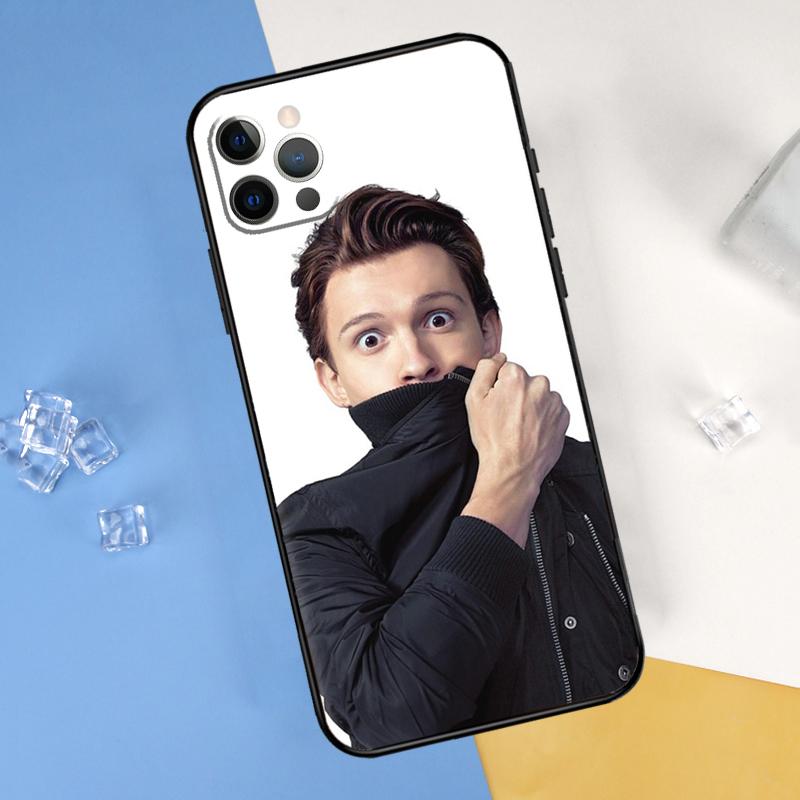 Tom Holland Phone Case For iPhone 16 Pro 15 Pro 11 13 14 Pro Max 12 Mini XR 16 15 Plus 16e Cover Shell