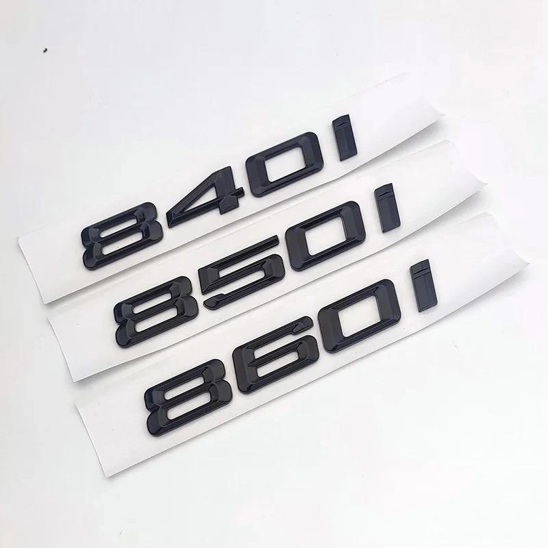 3D ABS Car Rear Trunk Letters Logos Badge Emblem Decals Sticker For BMW 8 Series 840d 840i 850d 860d 850i 860i E31 G14 G15 G16