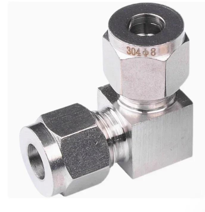 Тройник с отводом 1/8" 1/4" 3/8" 1/2" 3/4" 1" 3 4 5 6 8 10 -30мм НП Соединитель-тройник с двойным обжимным кольцом Нержавеющая сталь 304