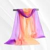Women Summer Scarf Color Matching Thin Soft Breathable Sunshade Anti-UV Chiffon Neck Decoration Summer Shawl Clothes Accessory