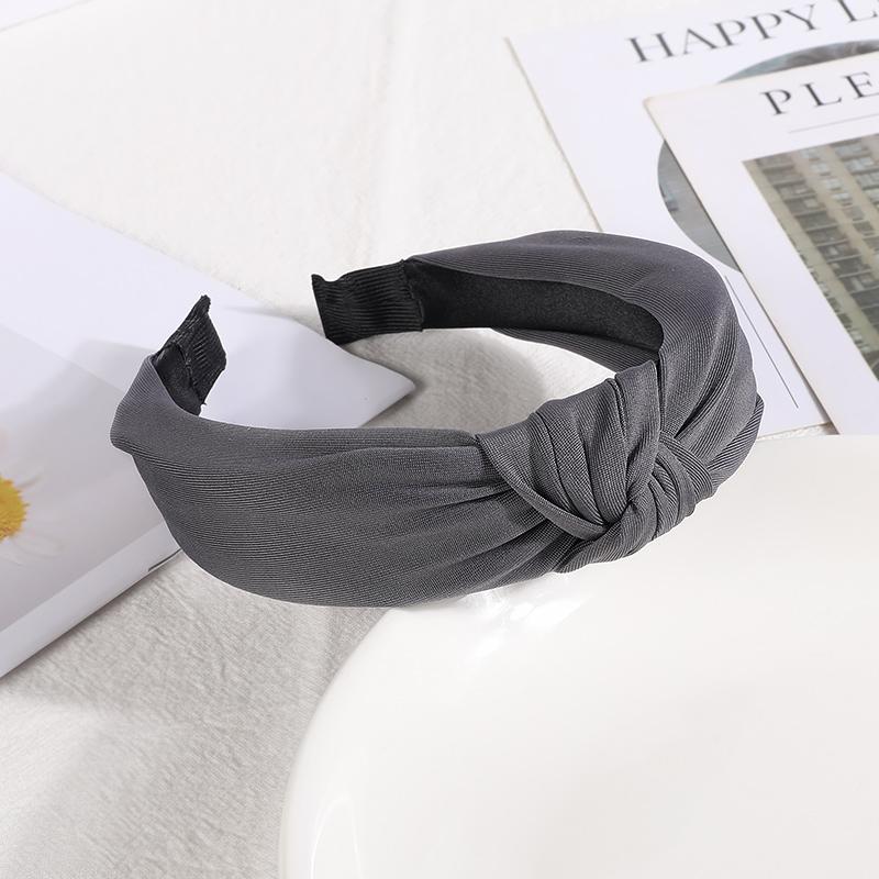 New Headbands for Women Girls Knotted Hair Band Solid Color Hairband Simple Hair Hoop Retro Makeup Headwear Hair Accessories
