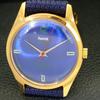 HAND-WINDING VINTAGE HMT PILOT INDIAN MENS BLUE COLOR DIAL WATCH A702079-5 R208-a702079