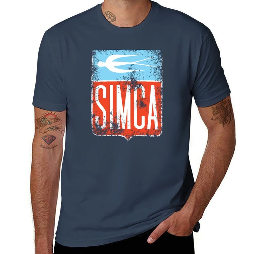 Vintage Simca Old Bird Emblem Tshirt Lightweight Running Tshirt
