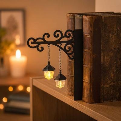Декоративный книжный шкаф Фонарь Свет Теплый Белый Свет Библиотека Ночник Хэллоуин Вечеринка