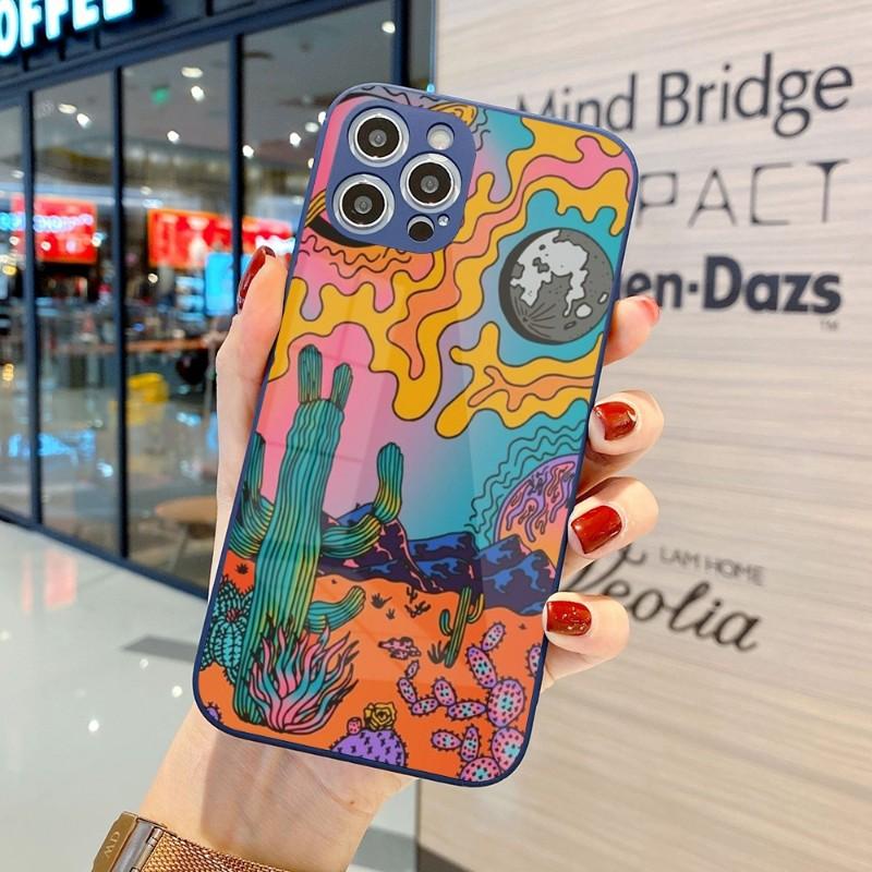 Крутой чехол для телефона Strange Art для iPhone 14 13 12 11 Pro Max X XR XS 8 7 Plus, цветной чехол для телефона из жидкого стекла