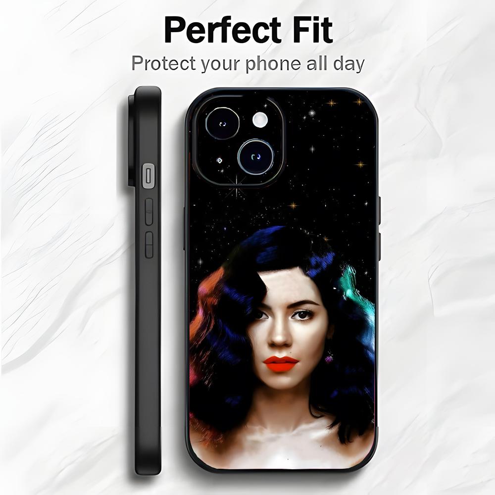 Поп-певица M-Marina and the Diamonds Чехол для телефона Чехол для телефона Мягкая упаковка Легкий Для iPhone17 16 15 14 13ProMax