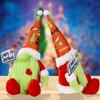 Adorable Grinch Sitting Plush Doll Green Furry Monster Holiday Decoration Toy