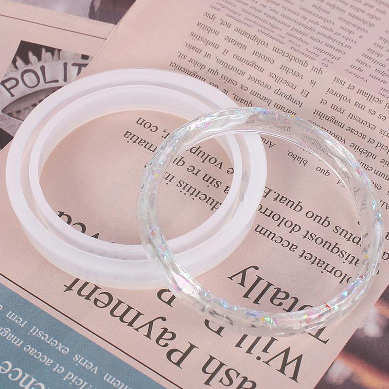 1 шт. силиконовая форма для браслета, круглая силиконовая форма для изготовления ювелирных изделий своими руками, смола с сухоцветами, модель ромба для браслета, инструменты для литья