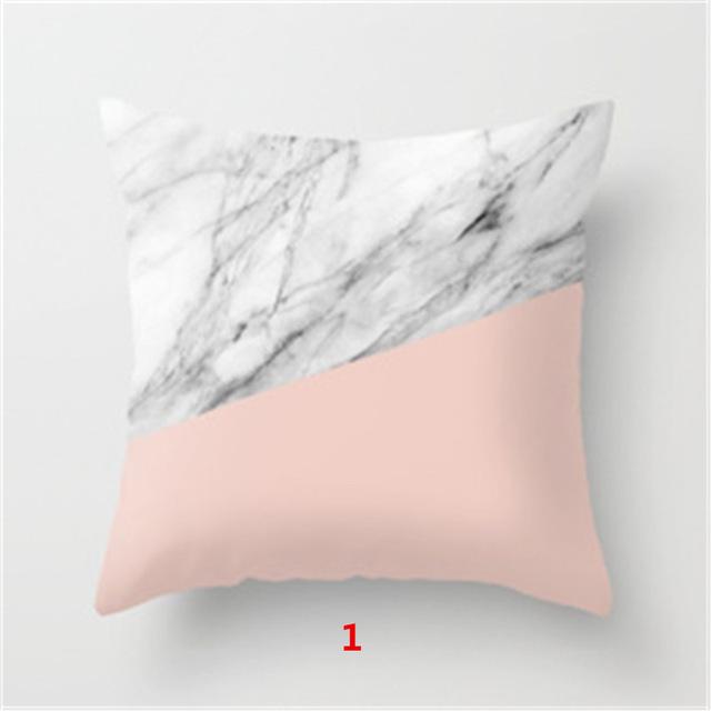 Marble Pillow Pillow Case Simple Modern Model Room Nordic Living Room Pillow Case