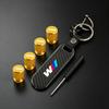 Car Valve Caps Wheel Tires Air Tyre Stem Protective Cover And Car Keychain For BMW M Emblem E46 E36 E34 F10 E90 F30 E53 E30 E87 IJOPV1