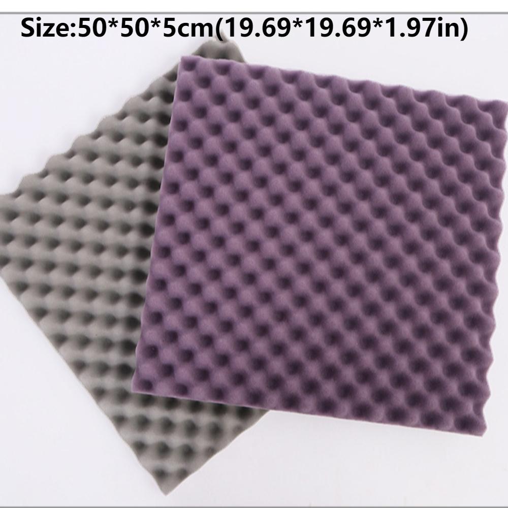 50*50*5cm High Density Acoustic Sponge Wave Shaped Sound Proof Foam Acoustic Foam Panels Home