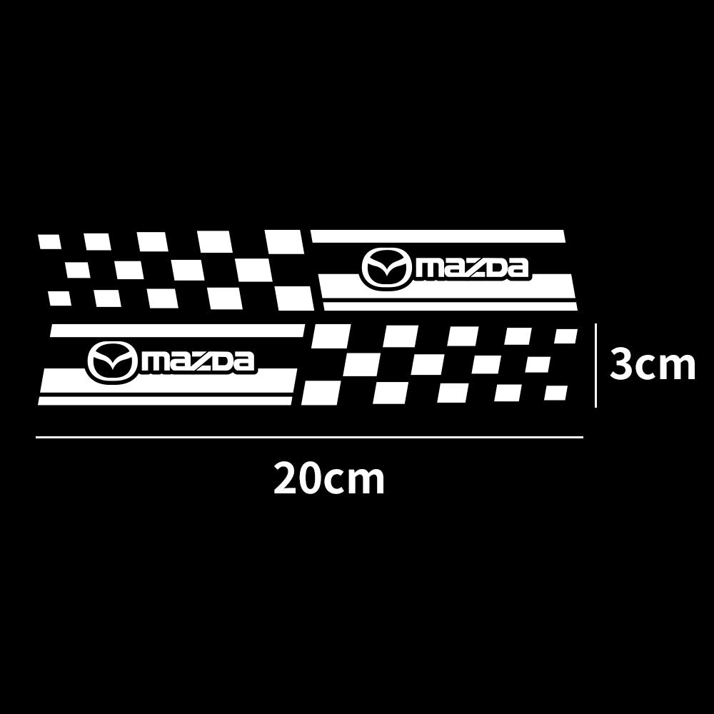2PCS Car Styling Column Decals Window B Pillars Decorative Stickers For Mazda 2 3 6 Axela CX-3 CX-5 CX-8 Demio MS MPS Atenza bv5