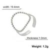 Cazador Trendy Minimalist Women's Ring Stainless Steel Hollow Round Open Rings Gold Color 2026 Trendy Jewelry Valentine Gift