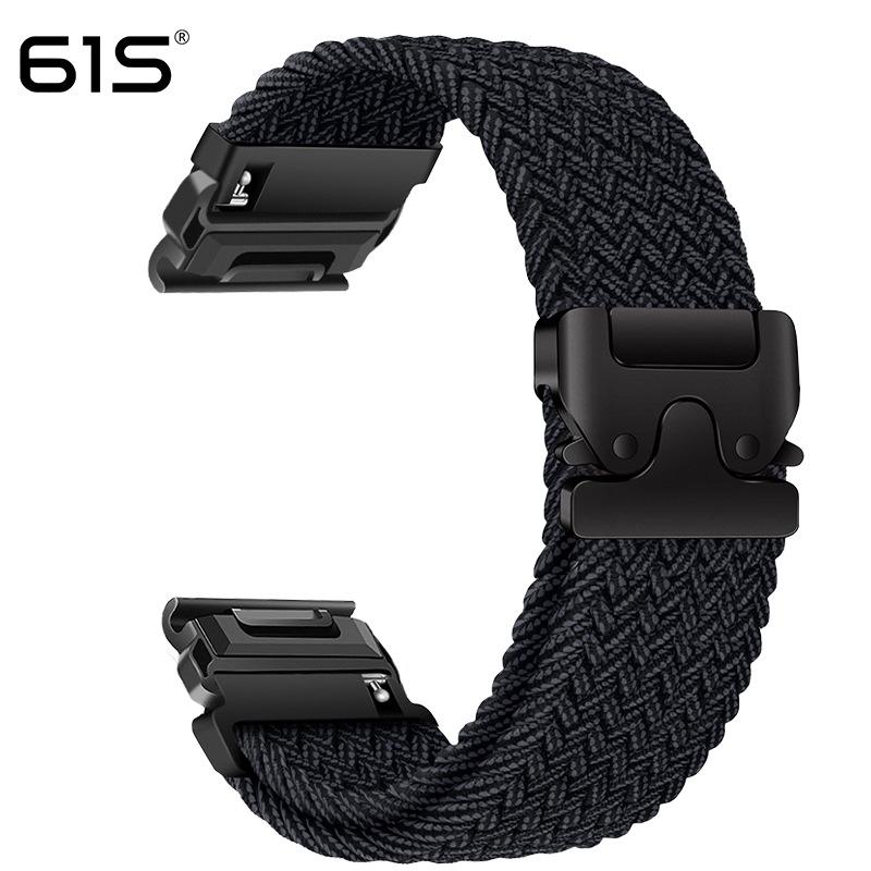 Эластичный ремешок из паракорда 61S для часов Garmin Fenix 8, 7X Pro, 955, 965