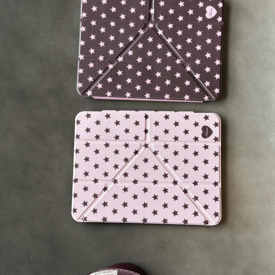 Buckle iPad Pro Case: Four-Color Star Design for 2025/2021 Versions