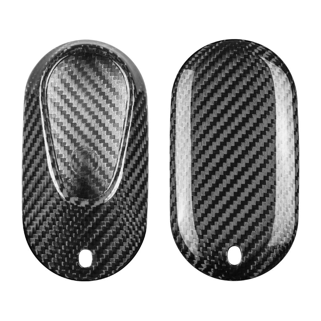 [T-carbon] Genuine Carbon Fiber Key Fob Cover for Mercedes Benz Accessories 2022 S Class