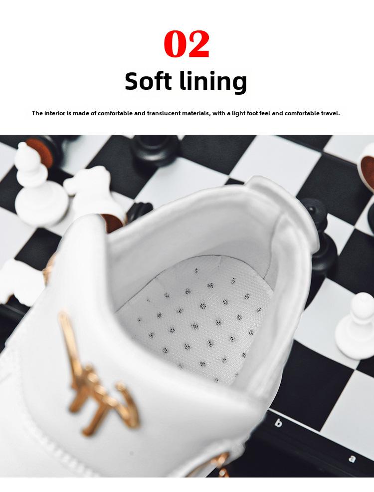 Мужские летние кожаные высокие кроссовки 2024 года: Дышащая белая повседневная обувь на толстой подошве