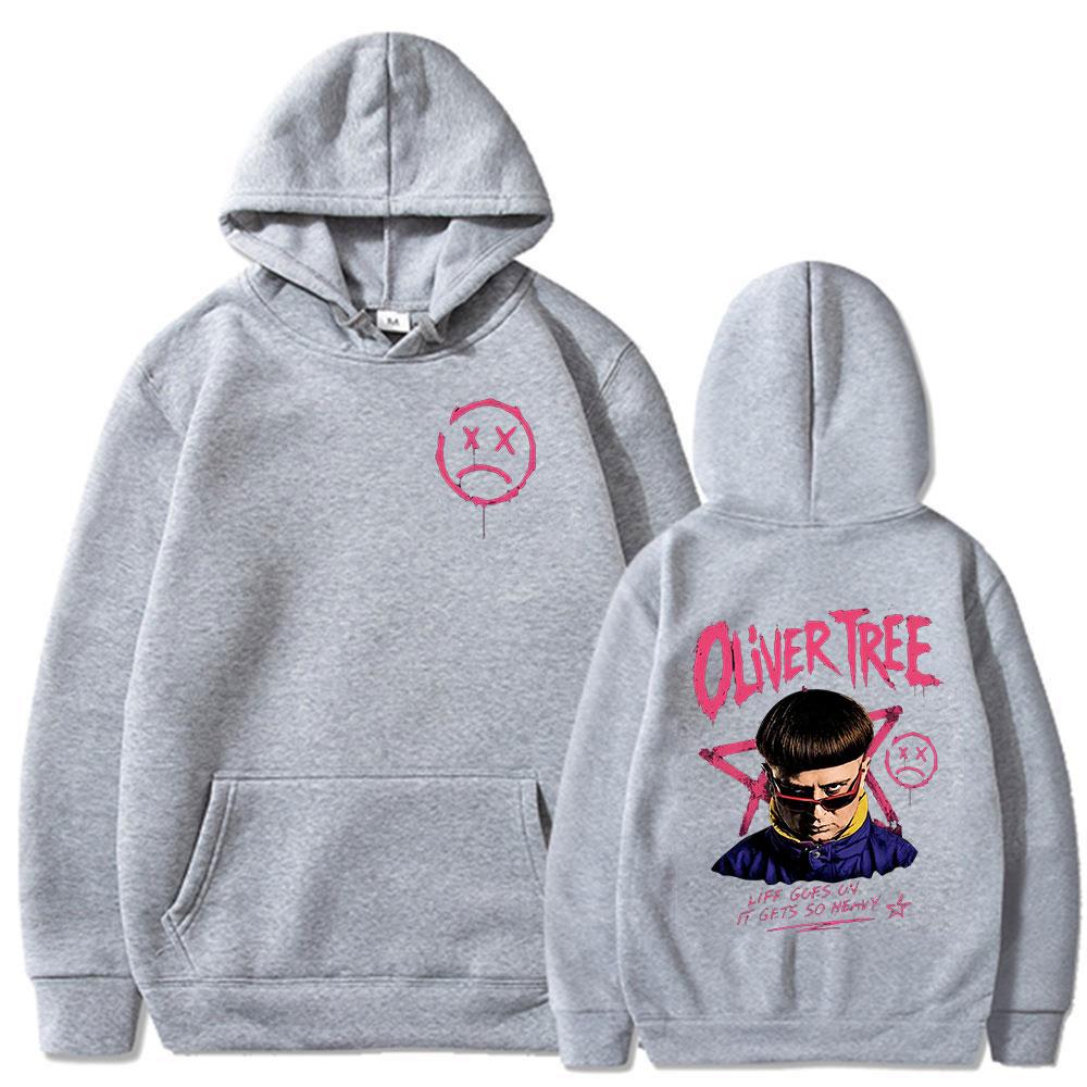 Покойся с миром Худи Oliver Tree Дани Жизнь продолжается 1993-2026 Мемориальные свитшоты Мужская мода Свободные повседневные пуловеры