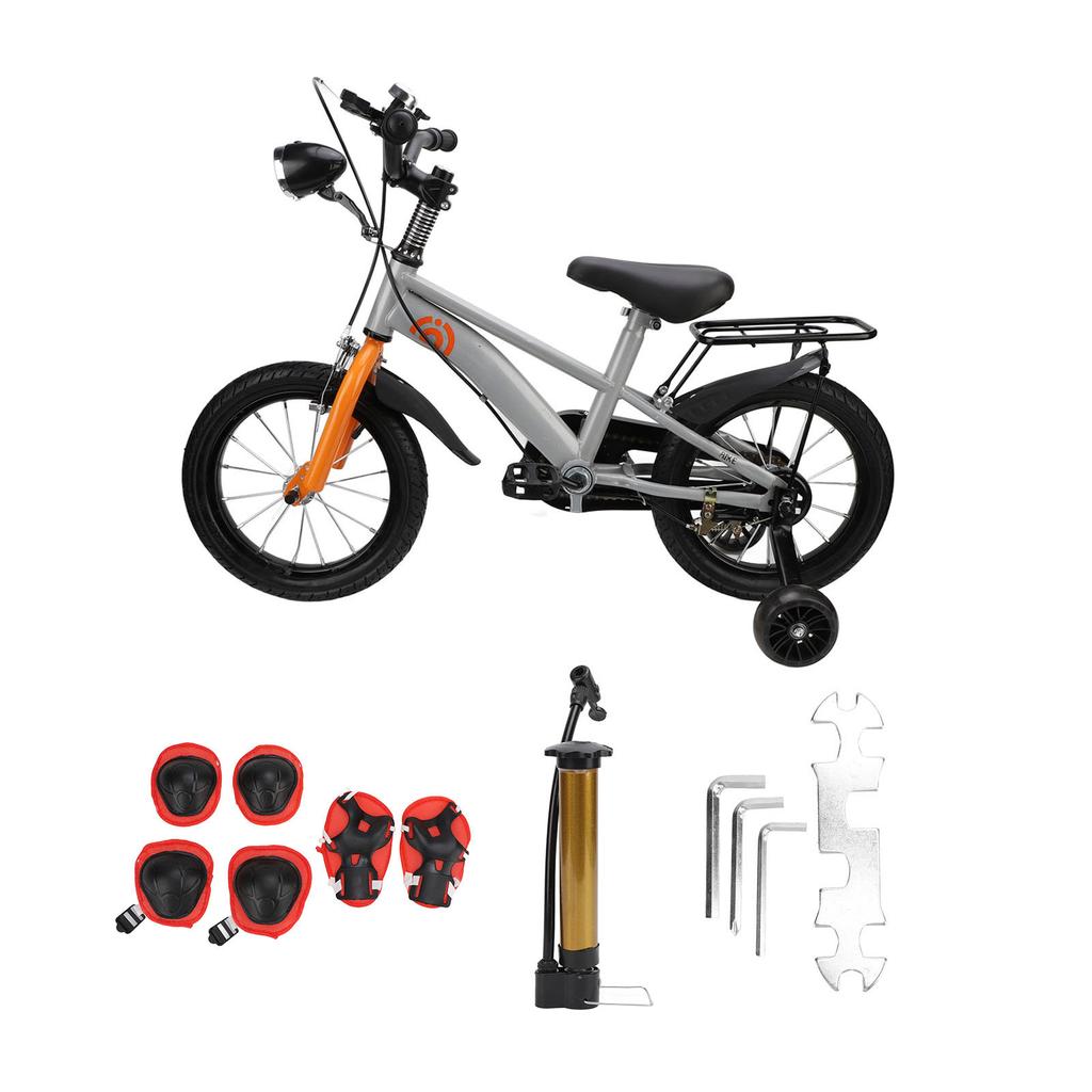 Toddler Bike 14 Inch Carbon Steel Anti Slip Handlebar Adjustable Saddle Kids Bike with Training