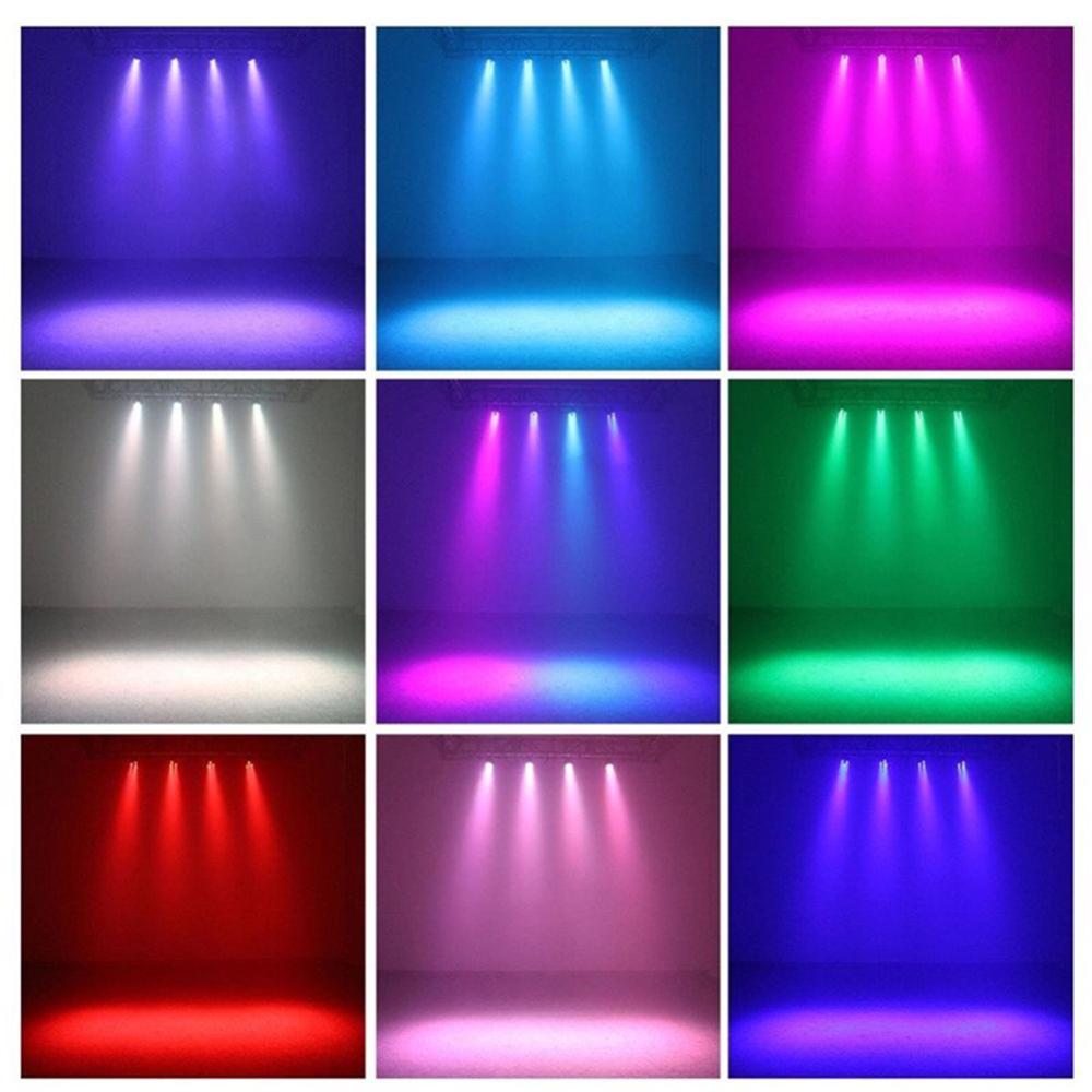 Светодиодный сценический светильник RGBW PAR Lights 12 шт. светодиоды 12 Вт со звуковой активацией, авто