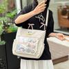 Large Capacity Handheld Book Bag Versatile High Value Shoulder Bag Cute Girl Soft Girl Messenger Bag Tutoring Bag